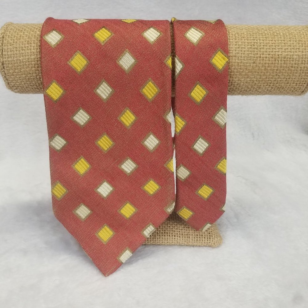 Ermenegildo Zegna Men's Tie Vintage Geometric